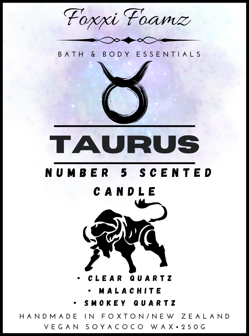 Taurus Zodiac Candle