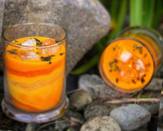One Million Type Marbled Citrine Infused Candle