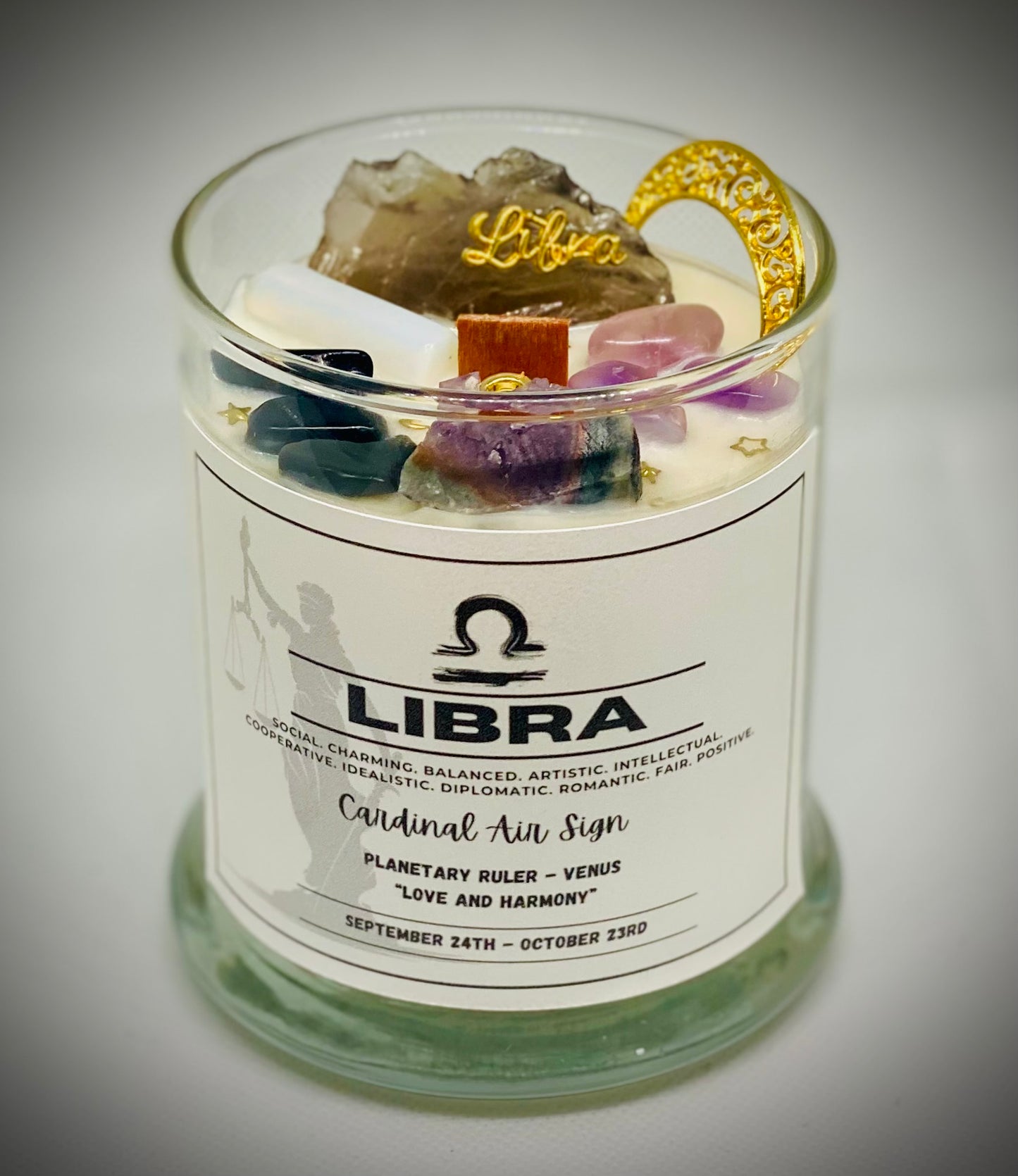 Libra Zodiac Candle