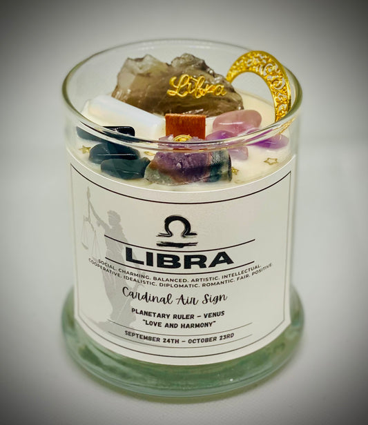 Libra Zodiac Candle