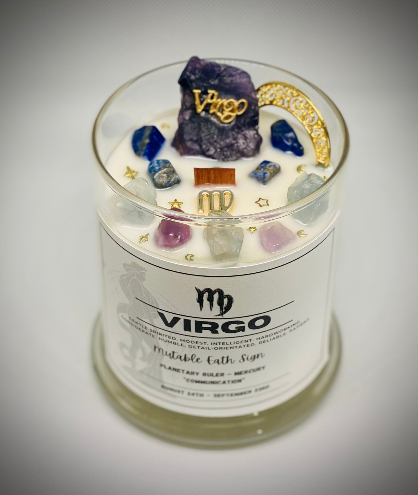 Virgo Zodiac Candle