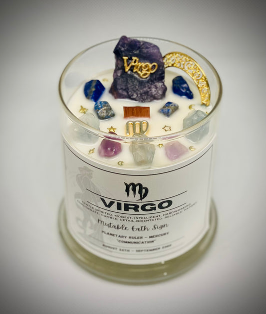 Virgo Zodiac Candle