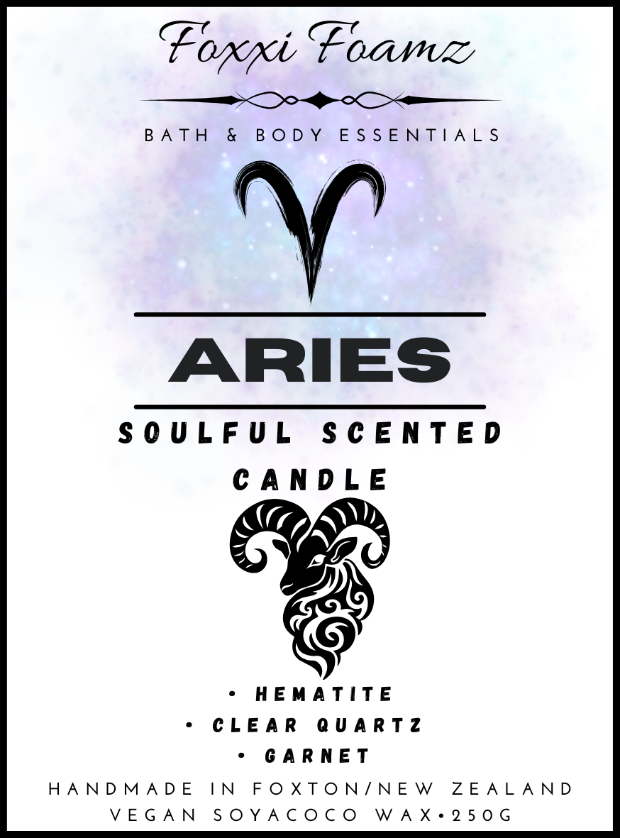 Aries Zodiac Candle