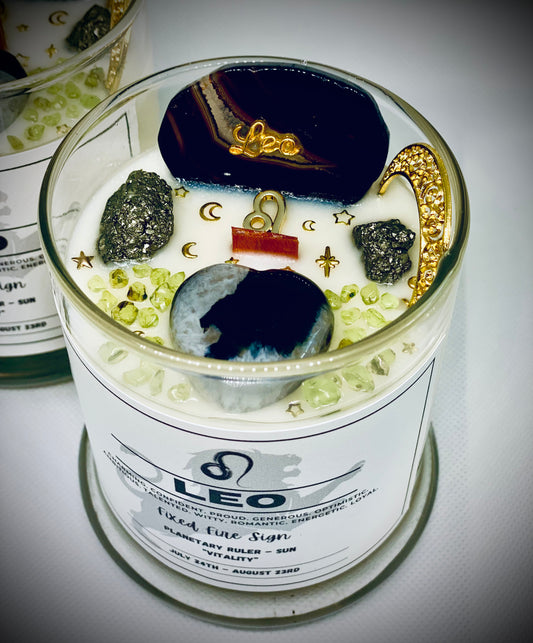 Leo Zodiac Candle