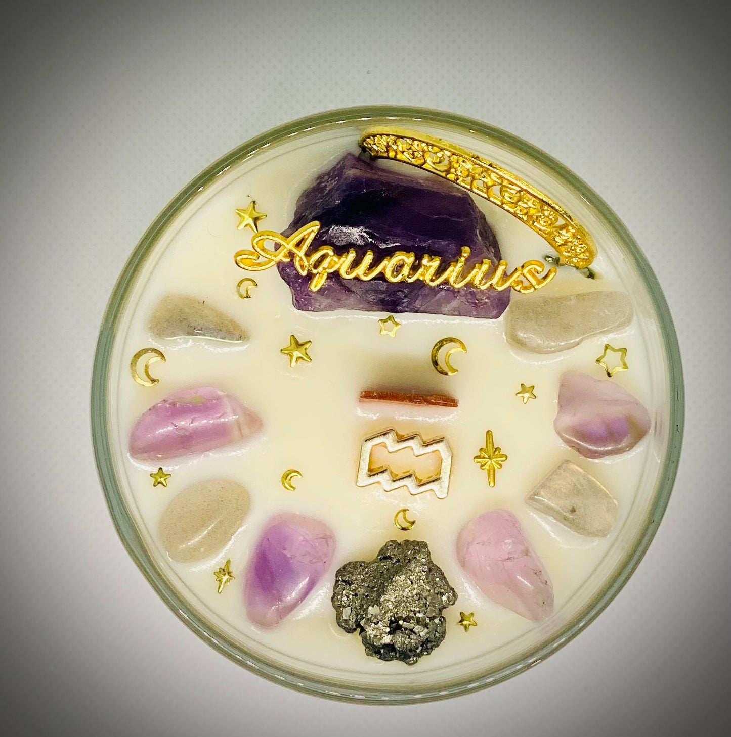 Aquarius Zodiac Candle
