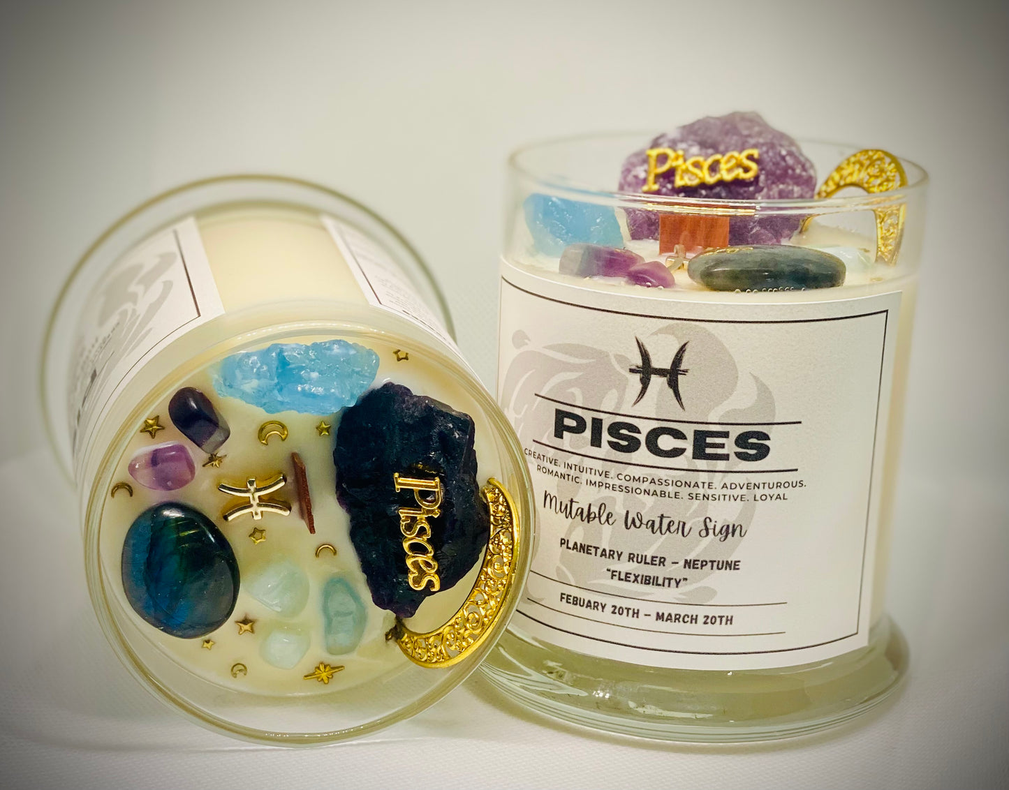 Pisces Zodiac Candle