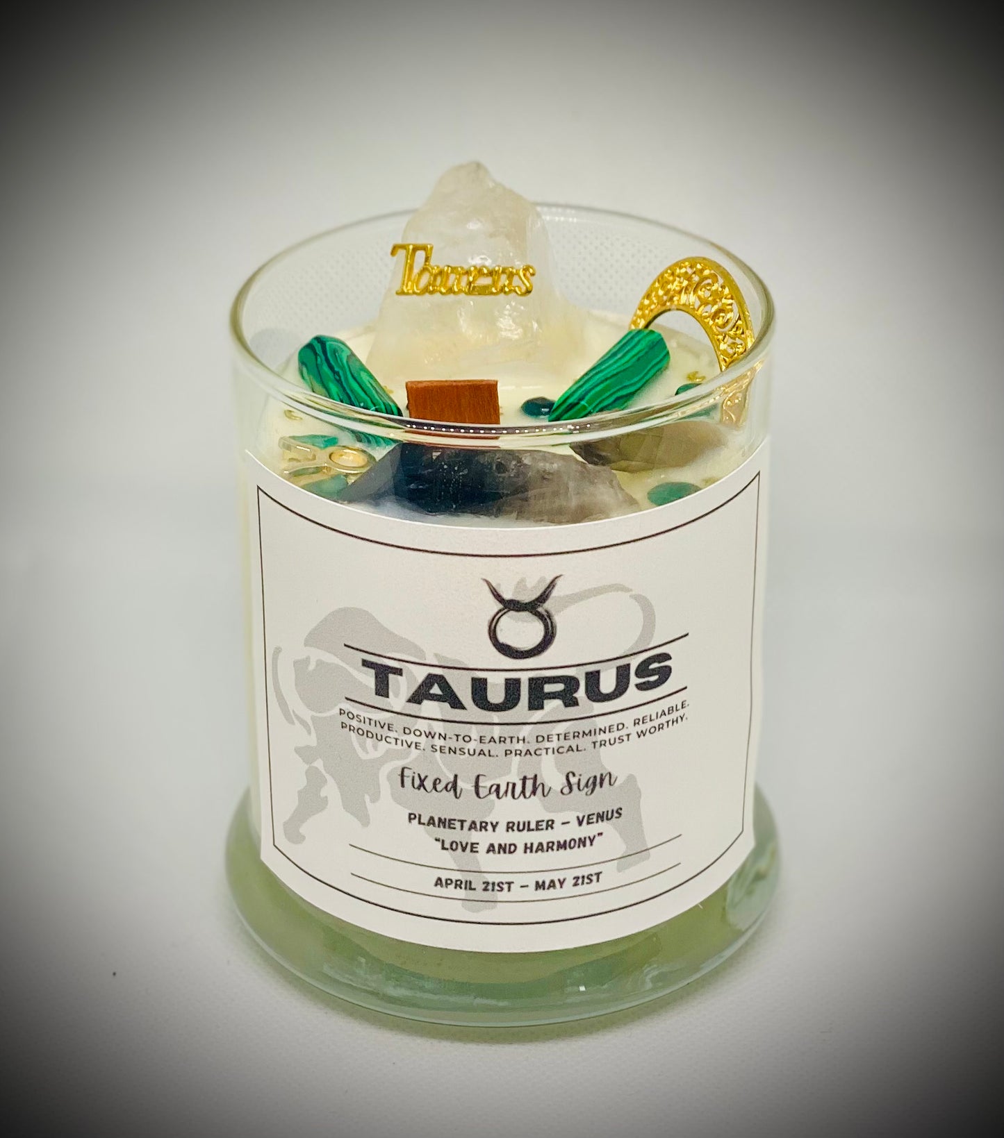 Taurus Zodiac Candle