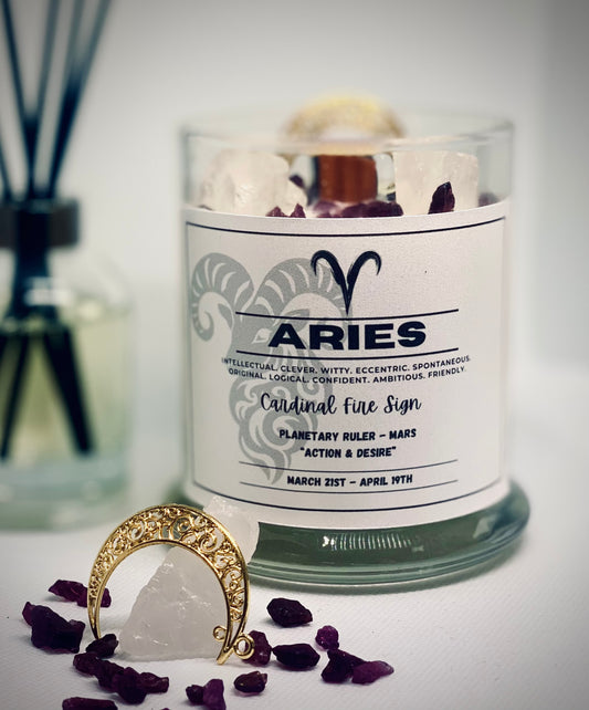 Aries Zodiac Candle